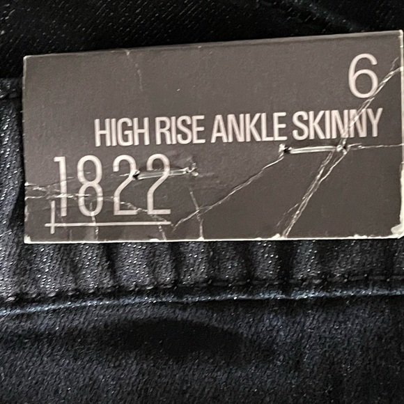 1822 Denim High Rise Ankle Skinny Jeans - Size 6 - Picture 5 of 8